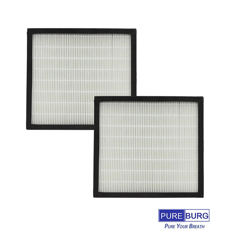 PUREBURG WK01234QPC Replacement Filter Compatible with Oreck WK10002QPC & Airvantage Plus Pet WK10052QPC Air Purifiers,2-Pack H13 HEPA + 4 x Activated Carbon Pre-Filter Air Clean - Image 3